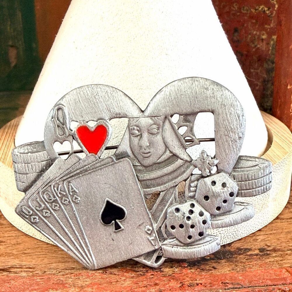 AJC Casino Gambling Brooch